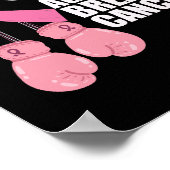 Pink Ribbon Cancer Awareness Borstkankerbestrijdin Poster (Hoek)