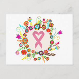 Pink Ribbon Cancer Awareness Briefkaart