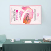 Pink Ribbon Cancer Awareness-fondsenwervingscampag Spandoek (Beurs)