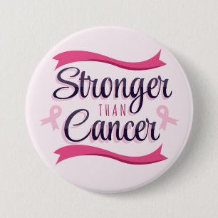 Pink Ribbon Cancer Awareness Ronde Button 7,6 Cm