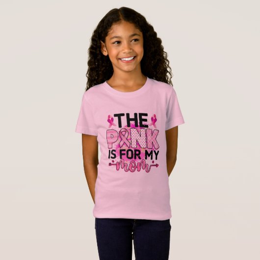 Pink Ribbon Cancer Awareness Survivor T-shirt (Voorkant volledig)