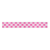 Pink Ribbon Checkerboard – Breast Cancer Awareness Grosgrain Lint (Voorkant)