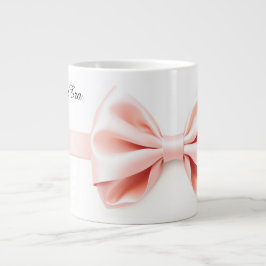 Pink Ribbon Coquette Aesthetic Valentine Grote Koffiekop