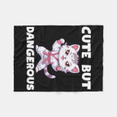 Pink Ribbon Coquette Bow Boxing Gloves Breast Canc Fleece Deken (Voorkant (Horizontaal))