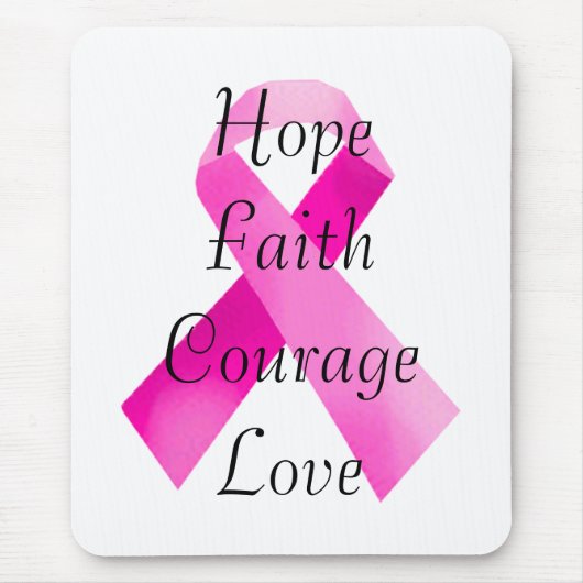Pink Ribbon Faith Muismat (Voorkant)