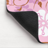 Pink Ribbon Floral Muismat (Hoek)