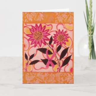 Pink Ribbon & Flowers: Denken aan jou Kaart
