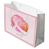 Pink Ribbon Formal Cancer Awareness Fundraiser Groot Cadeauzakje (Achterkant Gekanteld)
