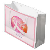 Pink Ribbon Formal Cancer Awareness Fundraiser Groot Cadeauzakje (Voorkant Gekanteld)