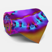Pink Ribbon Fractal Stropdas (Opgerold)