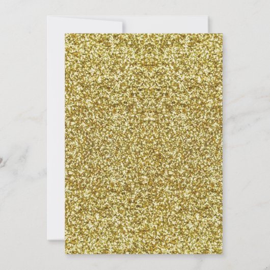 Pink Ribbon Gold Glitter Royal Princess Birthday Kaart (Achterkant)