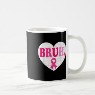 Pink Ribbon Heart Burn Support Squad Borstkanker Koffiemok
