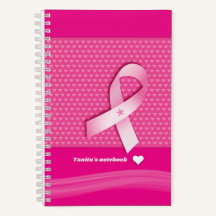 Pink Ribbon Hearts Borstkanker Awareness Journal