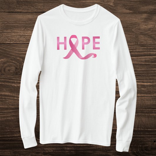 Pink Ribbon HOPE Borstkanker Awareness T-shirt