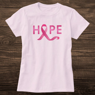 Pink Ribbon HOPE Borstkanker Awareness T-shirt