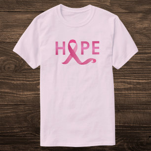Pink Ribbon HOPE Borstkanker Awareness T-shirt