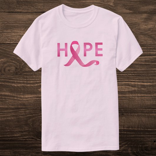 Pink Ribbon HOPE Borstkanker Awareness T-shirt