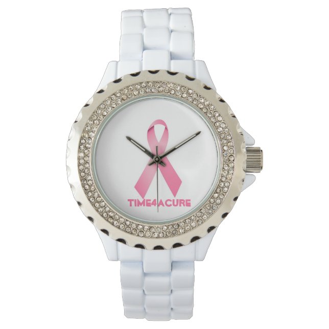 Pink Ribbon horloge Borstkanker (Voorkant)