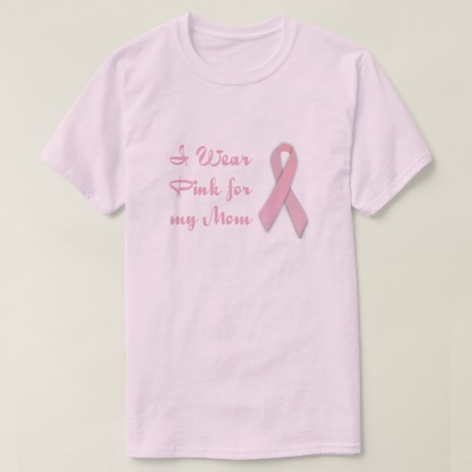 Pink Ribbon mama T-shirt (Design voorkant)