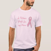 Pink Ribbon mama T-shirt (Voorkant)
