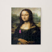 Pink Ribbon Mona Lisa Legpuzzel (Verticaal)