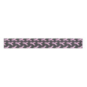 Pink Ribbon on Black - Breast Cancer Awareness Grosgrain Lint (Voorkant)