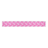 Pink Ribbon Pattern – Breast Cancer Awareness Grosgrain Lint (Voorkant)