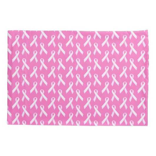 Pink Ribbon Pattern – Breast Cancer Awareness Kussensloop (Achterkant)