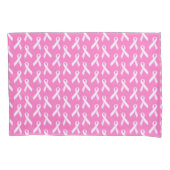 Pink Ribbon Pattern – Breast Cancer Awareness Kussensloop (Voorkant)