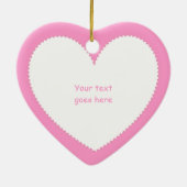 Pink Ribbon Pink Hope Bewustzijn van borstkanker Keramisch Ornament (Achterkant)