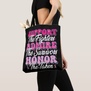 Pink Ribbon Support bewonder het borstbewustzijn v Tote Bag