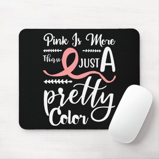 Pink Ribbon Survivor Fighter Borstkankermuis Muismat (Met muis)