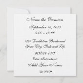 Pink Ribbon Sweet Tea Party - SRF Kaart (Achterkant)