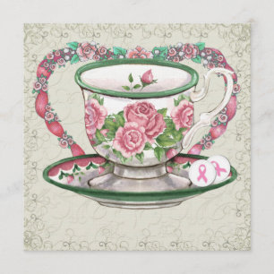 Pink Ribbon Sweet Tea Party - SRF Kaart