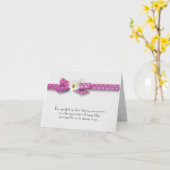 Pink Ribbon Sympathie Hartelijk dank Kaart (Gele Bloem)