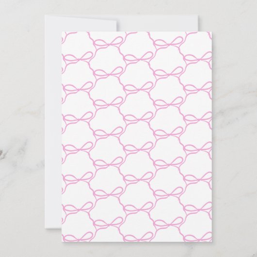 Pink Ribbon Vrijgezellenfeest Kaart (Achterkant)