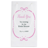 Pink Ribbon Vrijgezellenfeest Klein Cadeauzakje (Voorkant)