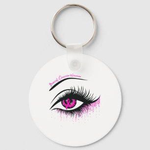 Pink Ribbon Warrior Borstkanker Awareness Month Sleutelhanger