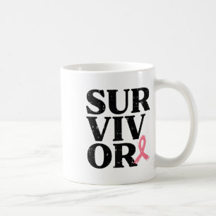 Pink Ribbon Warrior Borstkanker Bewustzijn Vrouwen Koffiemok