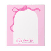 Pink Ribbon Wedding Gate  Notitieblok (Voorkant)