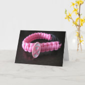 Pink Ribbon Wenskaart Kaart (Gele Bloem)