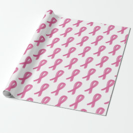 Pink Ribbon Wrapping Paper borstkankerbewustzijn Cadeaupapier
