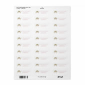 Pink Ribbons Floral Elegant Etiket (Full Sheet)