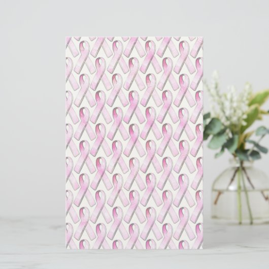 PINK RIBBONS PATTERN BRIEFPAPIER