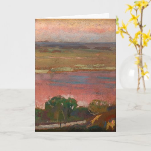 Pink River | Jan Stanisławski Kaart (Gele Bloem)