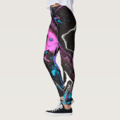 PINK RIVER UNIQUE PAINTED DESIGN YOGA PANTS LEGGINGS (Links)