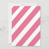 Pink Rock Star Rock a bye Baby shower Invitation Kaart (Achterkant)