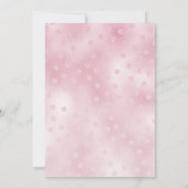 Pink Rocking Horse Baby shower Invitation Kaart (Achterkant)