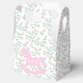 Pink Rocking Horse Girl Baby Shower Bedankdoosjes (Geopend)