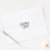 Pink Rodeo Crew Western Bachelorette Party Ronde Sticker (Envelop)